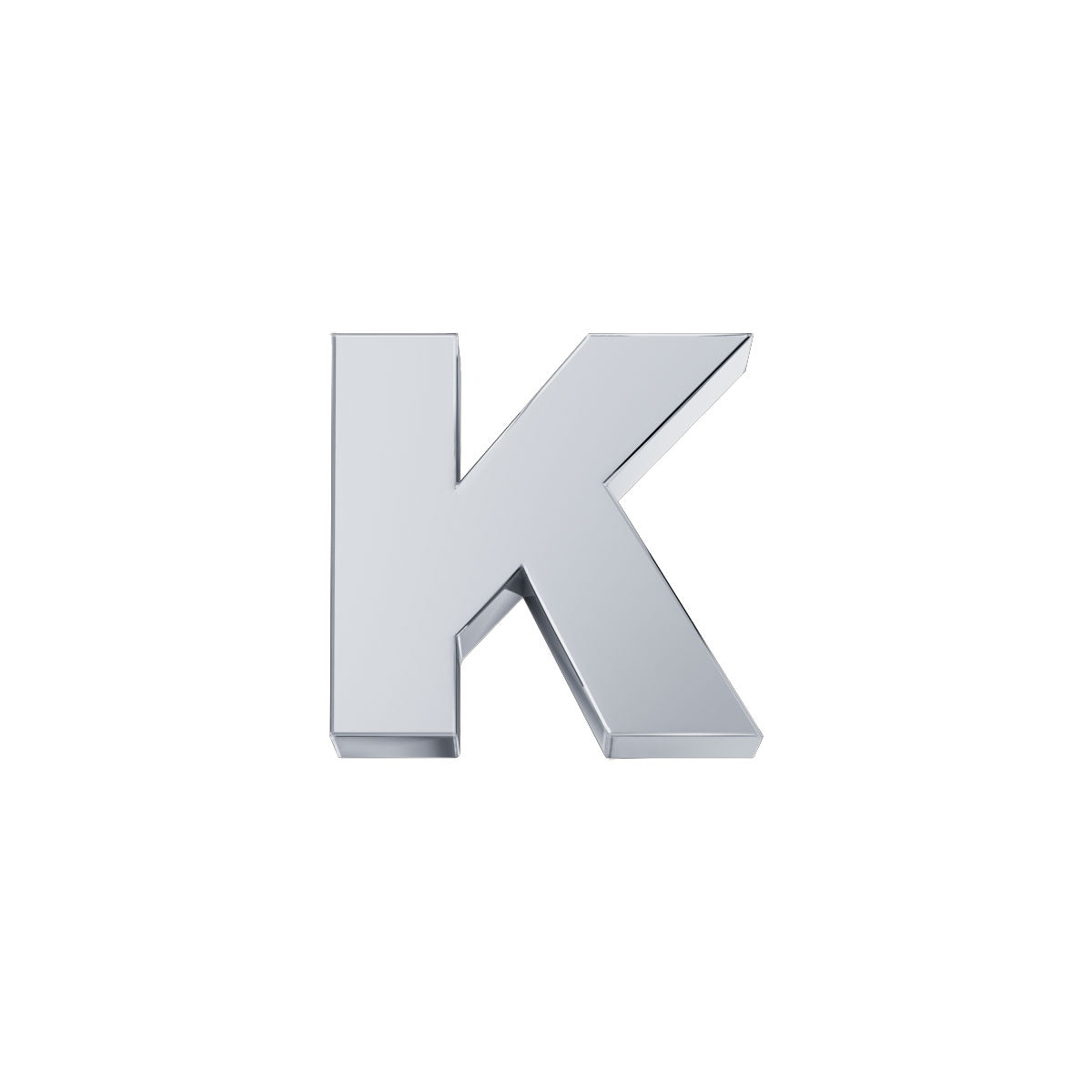 DonnaOro: Lettera K ELEMENTS Classica Oro Bianco | DCHFK3320