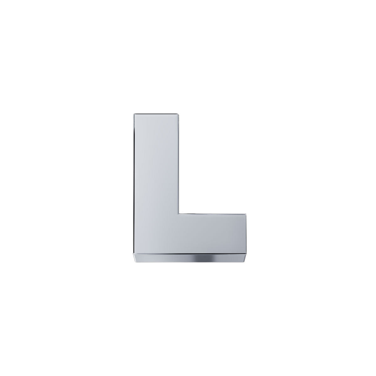 DonnaOro: Lettera L ELEMENTS Classica Oro Bianco | DCHFL3320