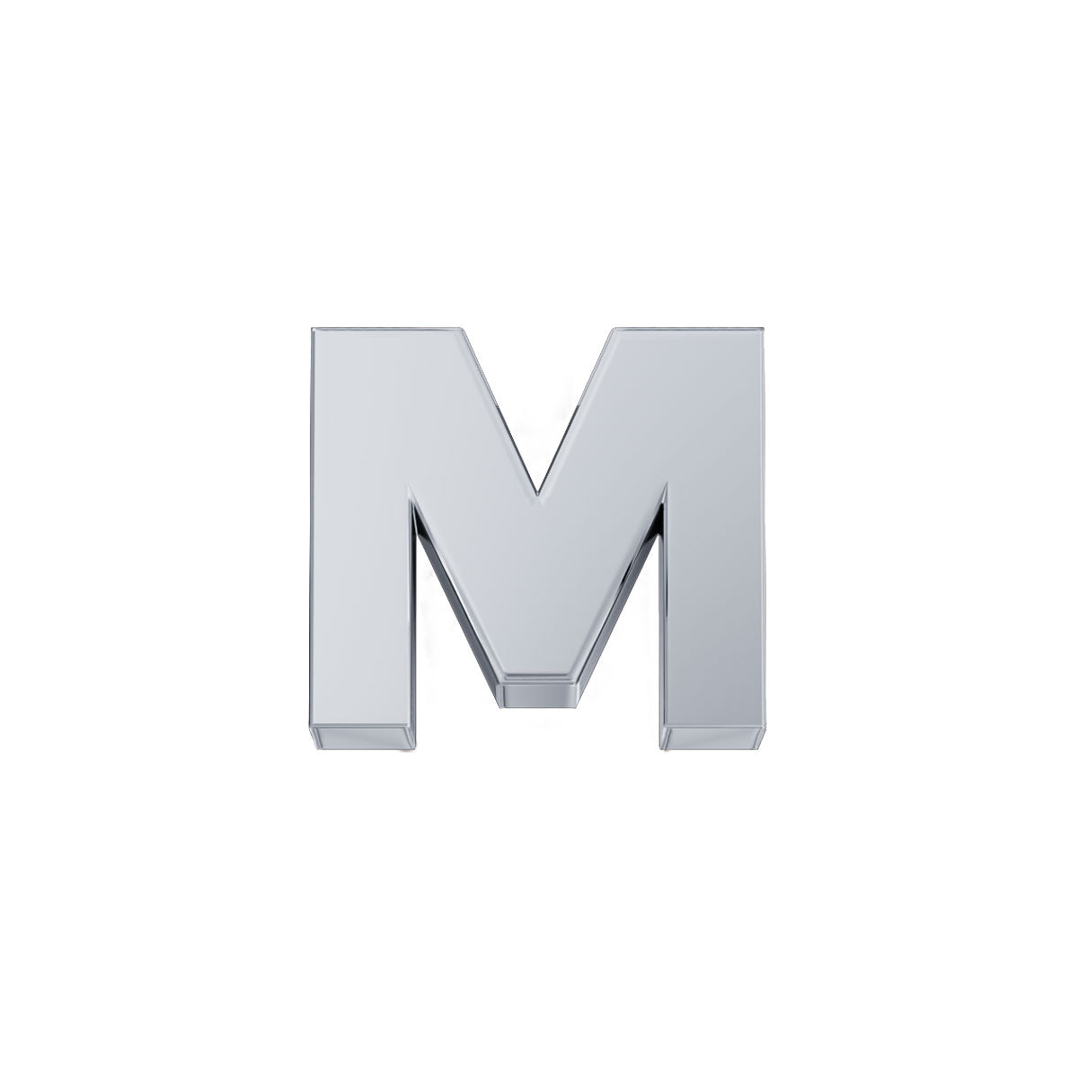 DonnaOro: Lettera M ELEMENTS Classica Oro Bianco | DCHFM3320