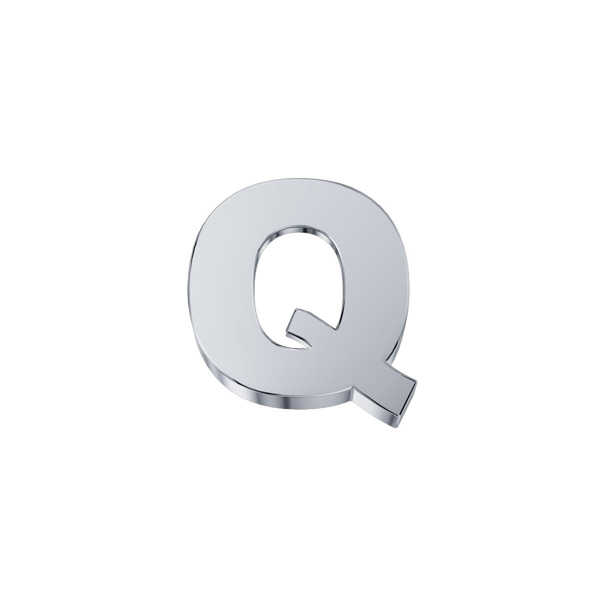 DonnaOro: Lettera Q ELEMENTS Classica Oro Bianco | DCHFQ3320