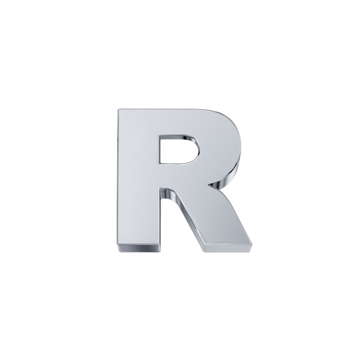 DonnaOro: Lettera R ELEMENTS Classica Oro Bianco | DCHFR3320