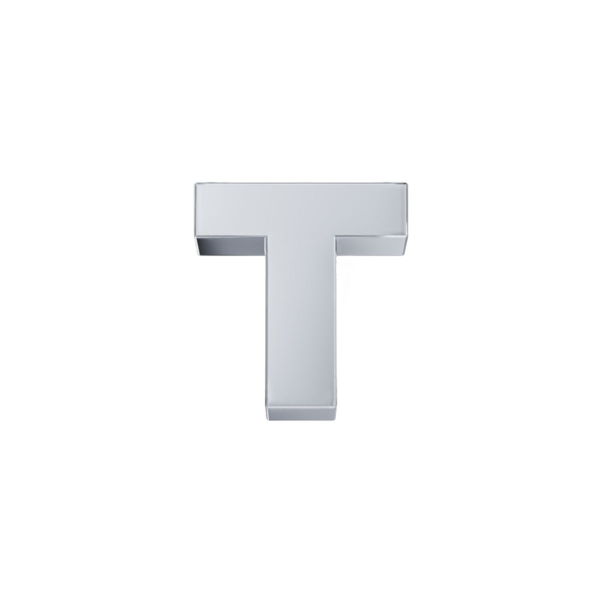 DonnaOro: Lettera T ELEMENTS Classica Oro Bianco | DCHFT3320