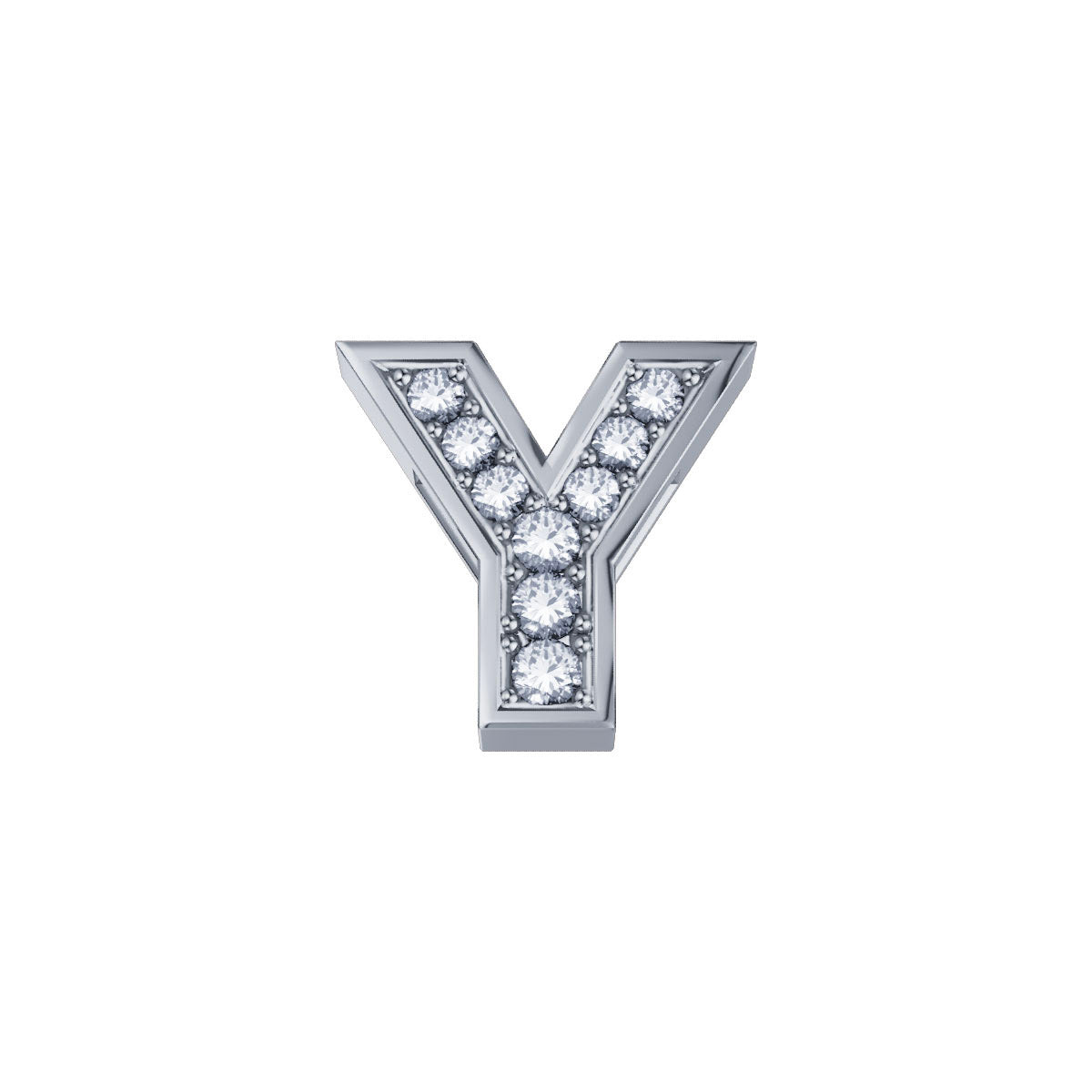 Lettera Y ELEMENTS in Oro Bianco e Diamanti | DCHF3319Y.002