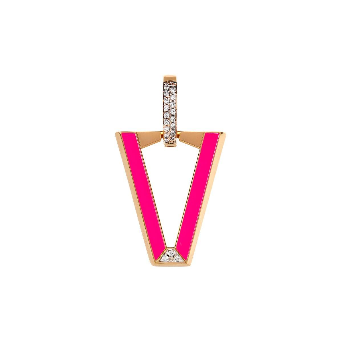 Valentina Ferragni Studio - Mono Orecchino UALI FUCSIA, DVF-OR-LU2