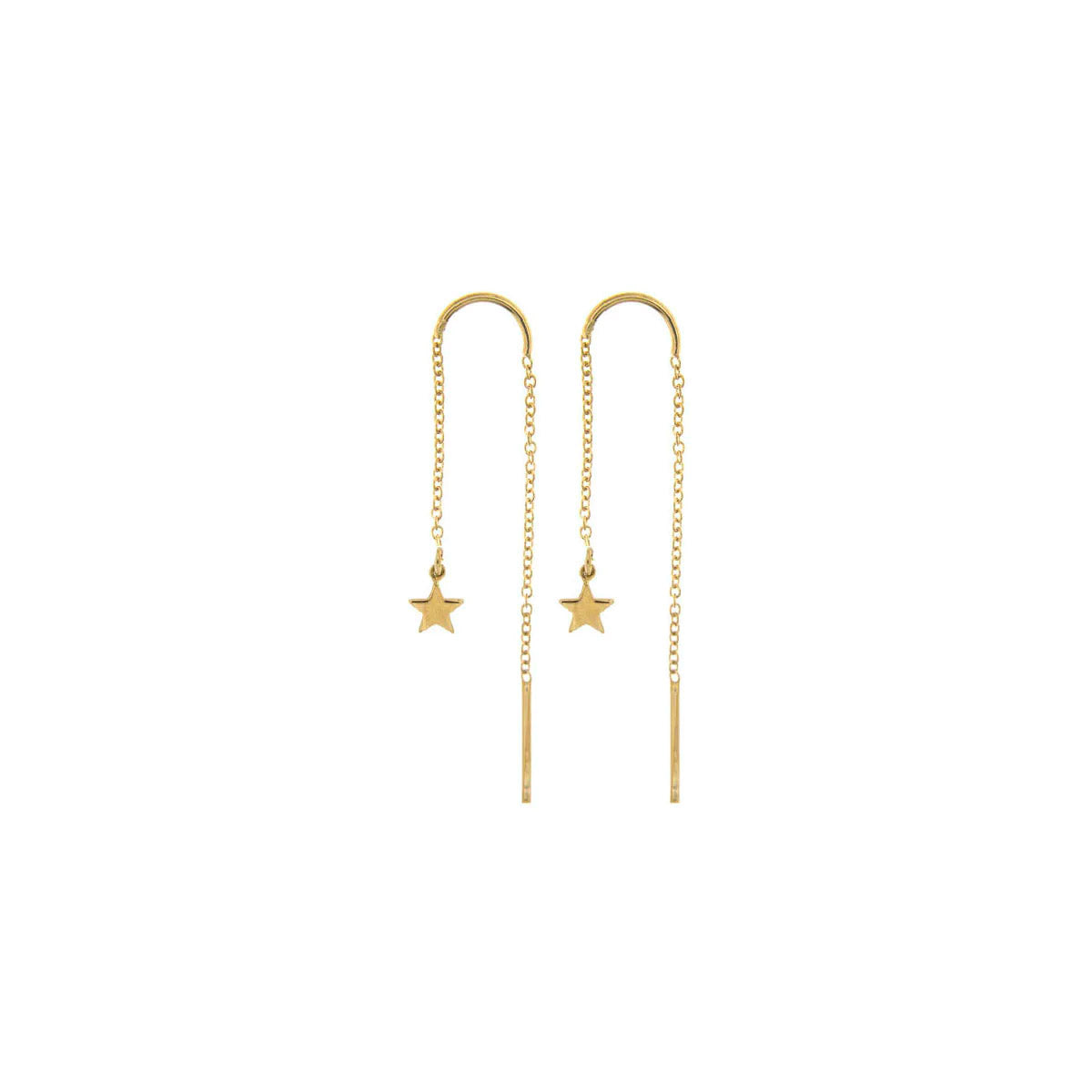 Orecchini catenella stella | Rue des Mille | OR-002 CAT STE