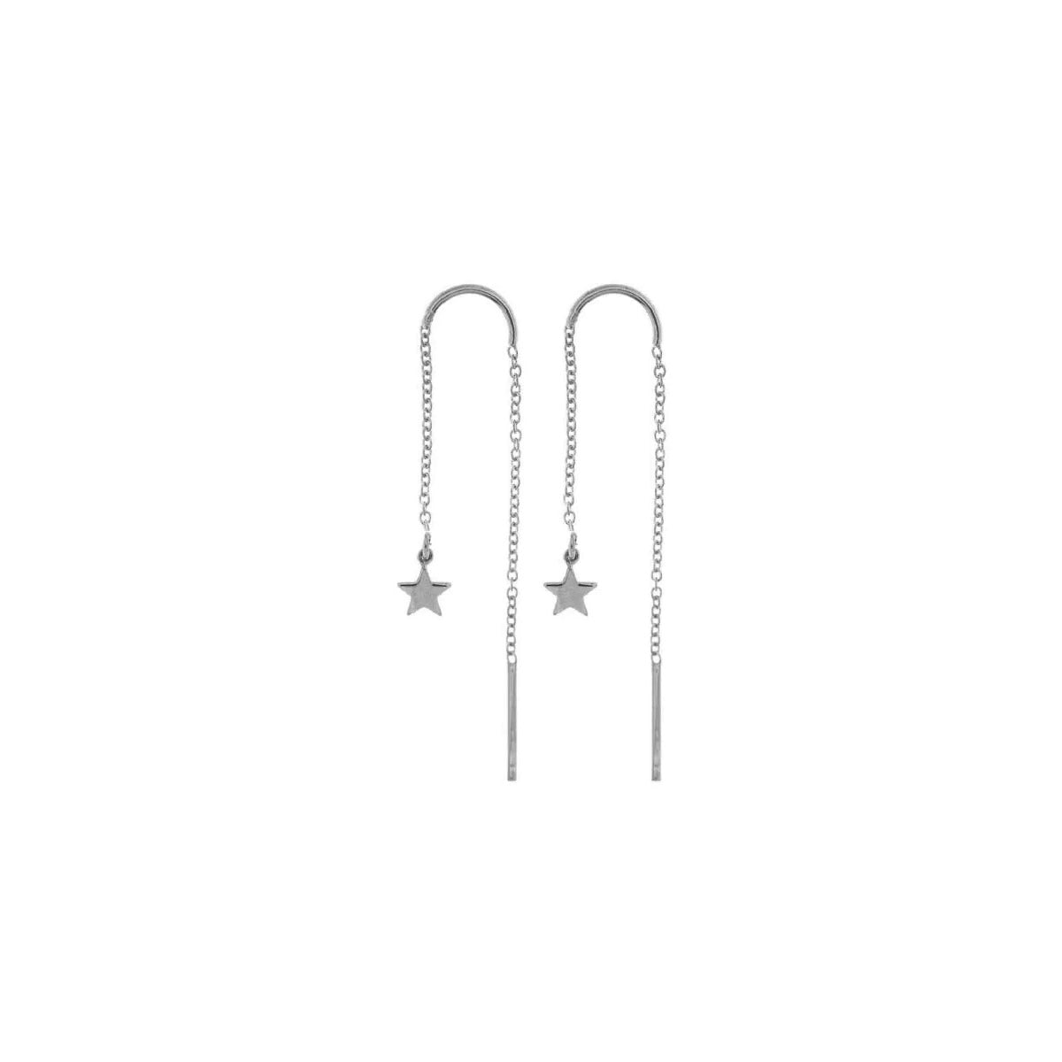 Orecchini catenella stella | Rue des Mille | OR-002 CAT STE