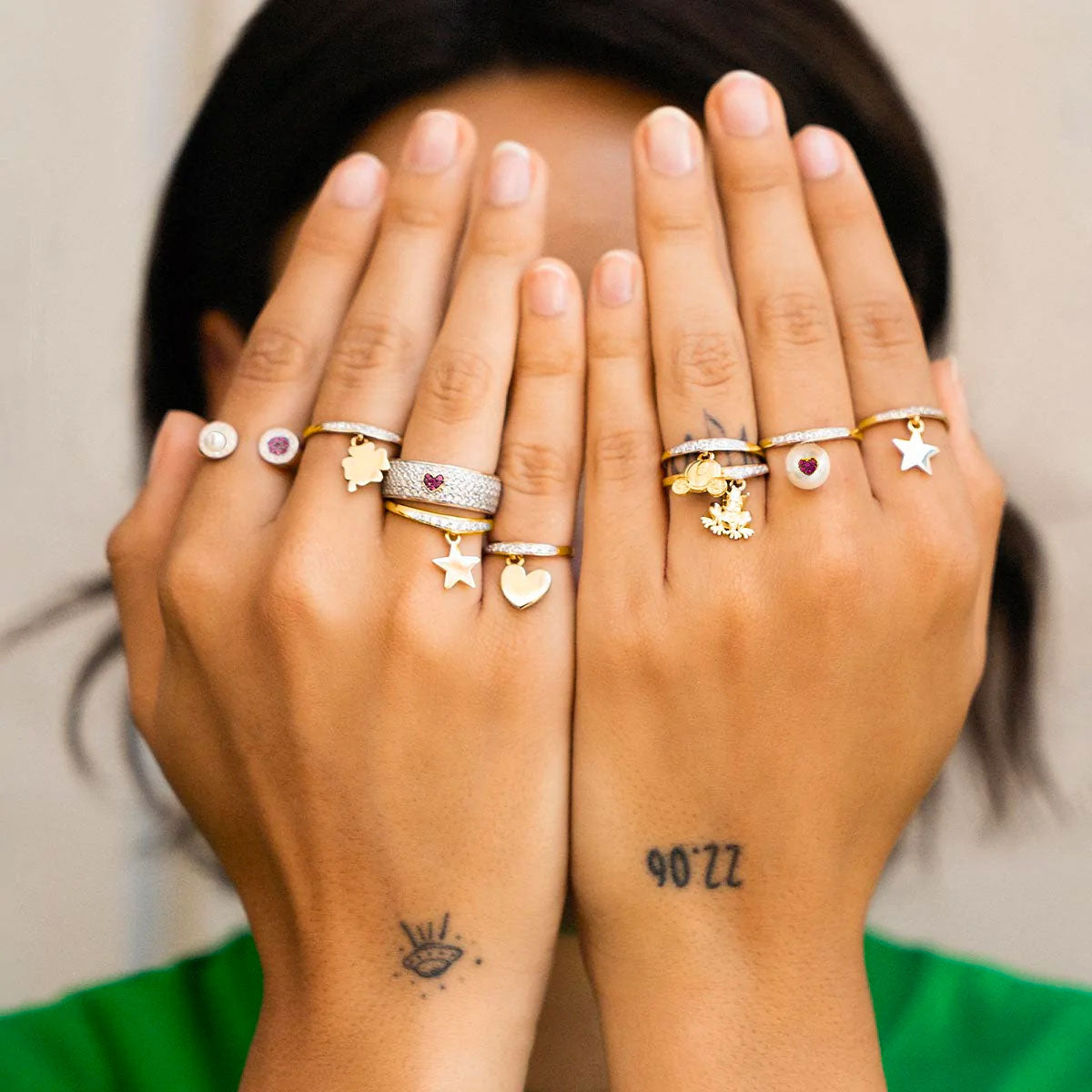 Anello rigido Perla Pendente | Galactica