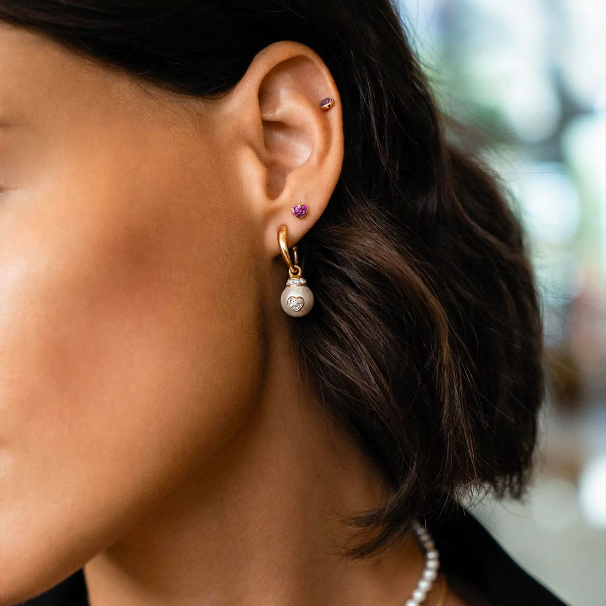 Piercing a Cuore con Zirconi | Galactica