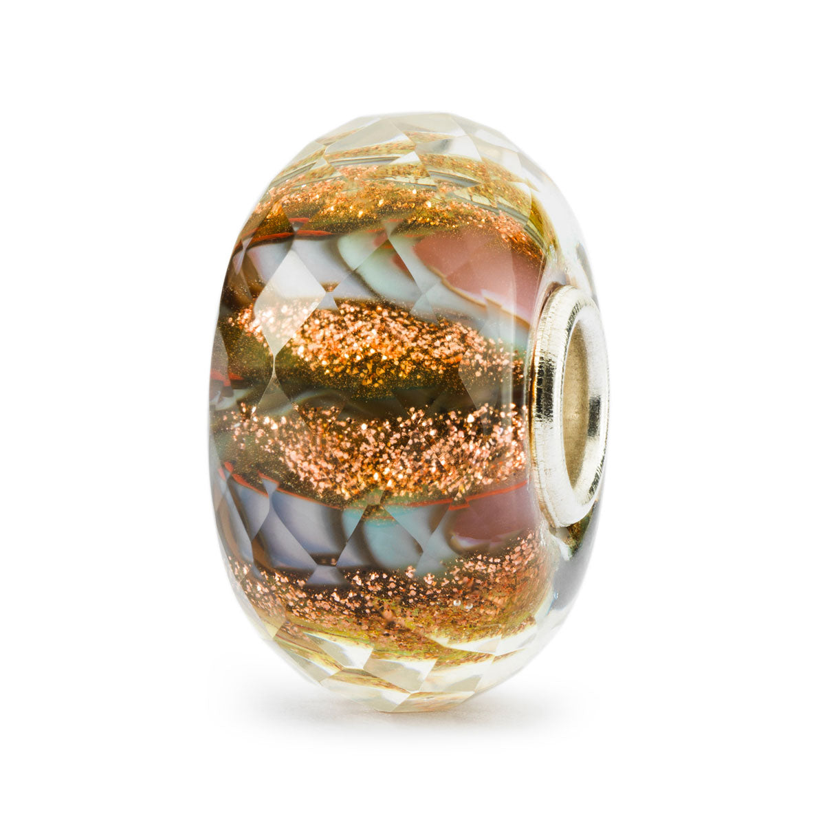 Trollbeads - Beads in vetro sfaccettato "Sole e Terra" , TGLBE-30081