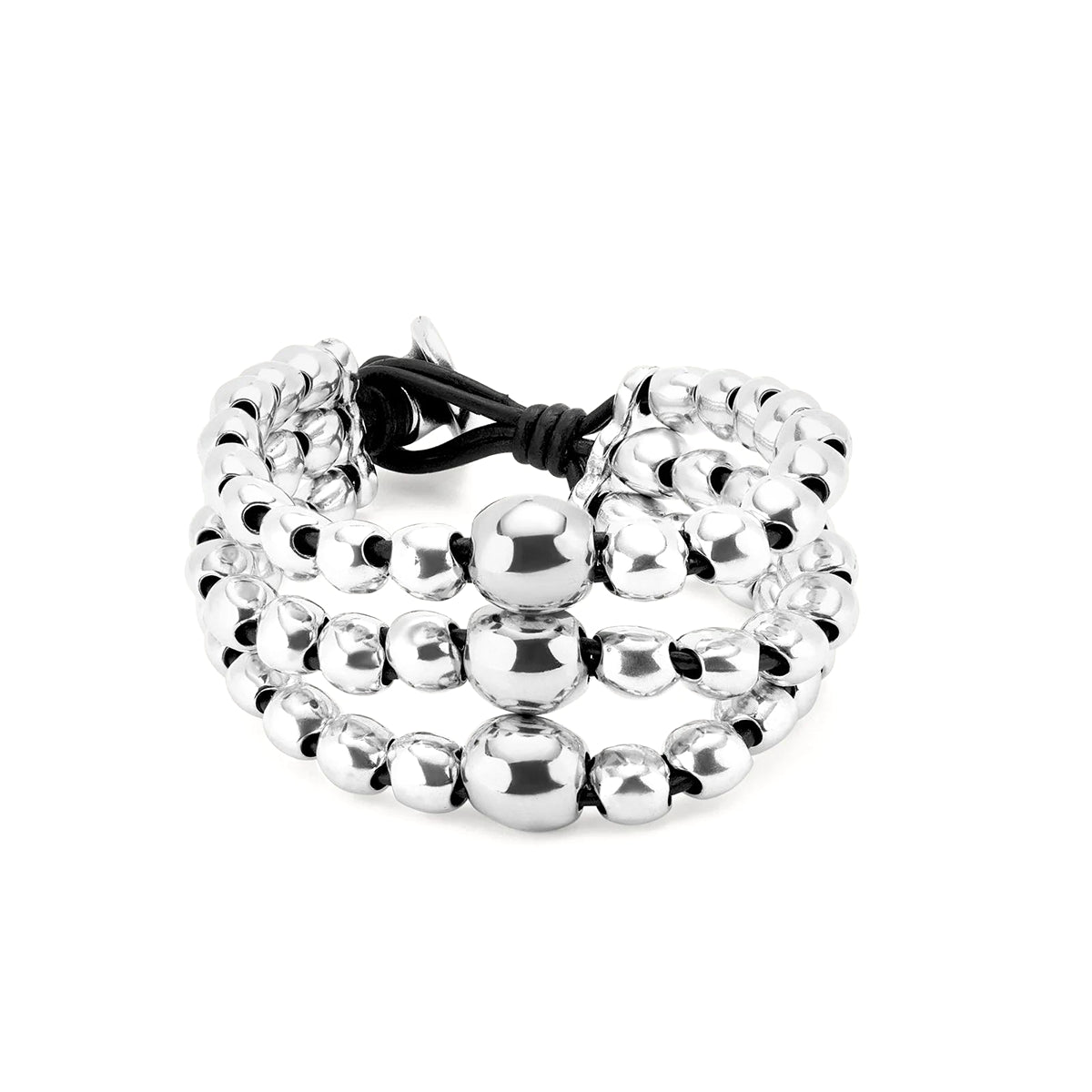 Bracciale a tre fili di sfere SER INTREPIDA | UNOde50 | PUL2550MTL