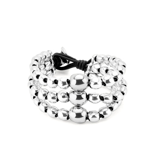 Bracciale a tre fili di sfere SER INTREPIDA | UNOde50 | PUL2550MTL