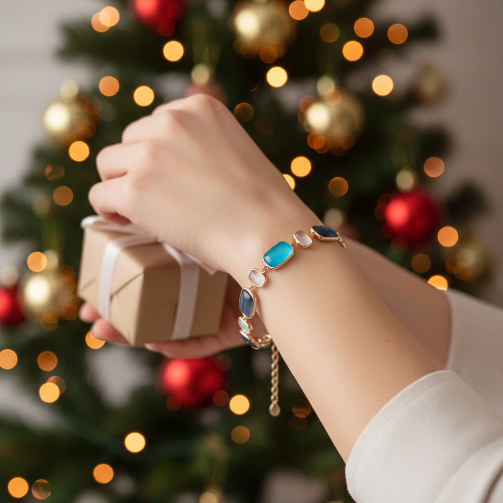 Bracciale Argento Rosé Quarzi Blu 3883200