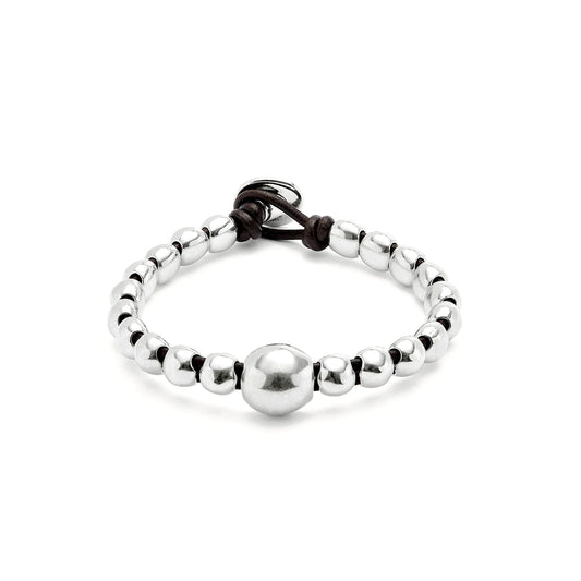 Bracciale con sfera grande centrale SER INTREPIDA | UNOde50 | PUL2523MTL
