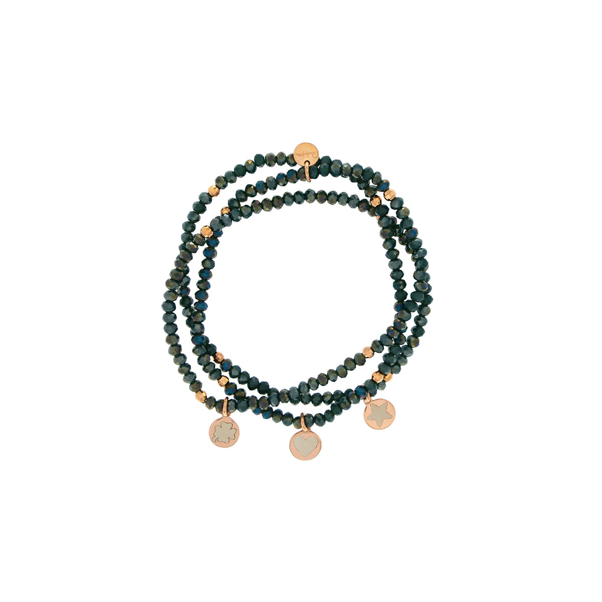 Bracciale Elastico Blu con Medagliette - GIPSY CHIC Rue des Mille | BR-GIP PCOL BLU