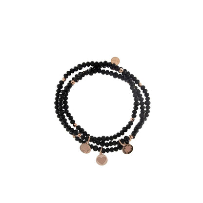 Bracciale Elastico Blu con Medagliette - GIPSY CHIC Rue des Mille | BR-GIP PCOL NERO