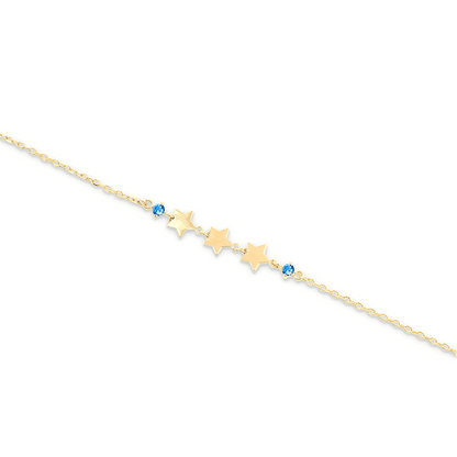 Bracciale 3 stelle e punto luce - ESSENCE