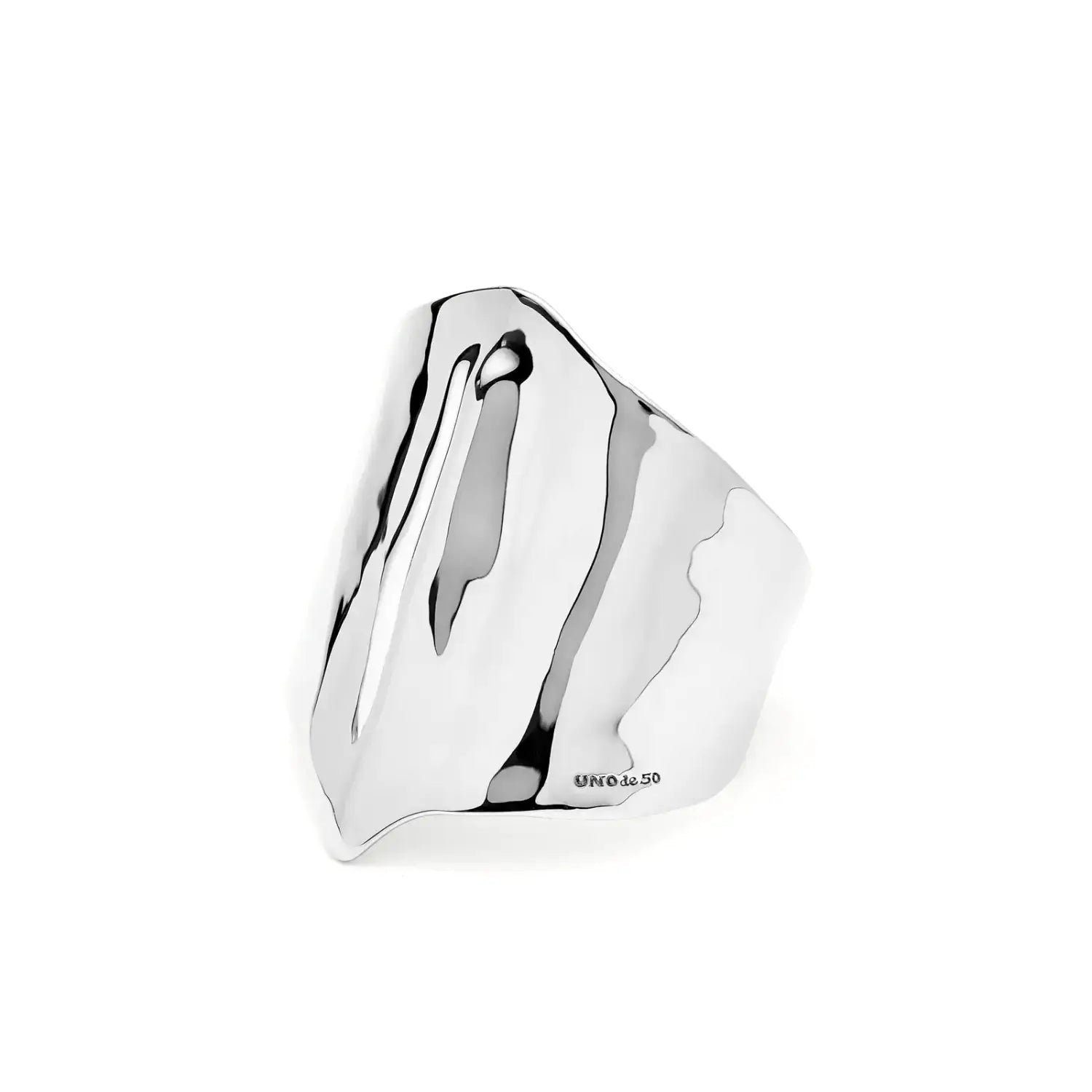 Bracciale largo rigido Manta Argento | UNOde50 | PUL2445MTL