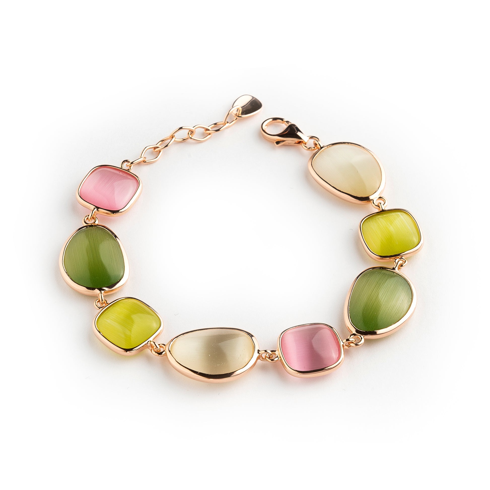 Bracciale Madì Bubble Argento Rosé e Pietre Colorate | FdM Easy