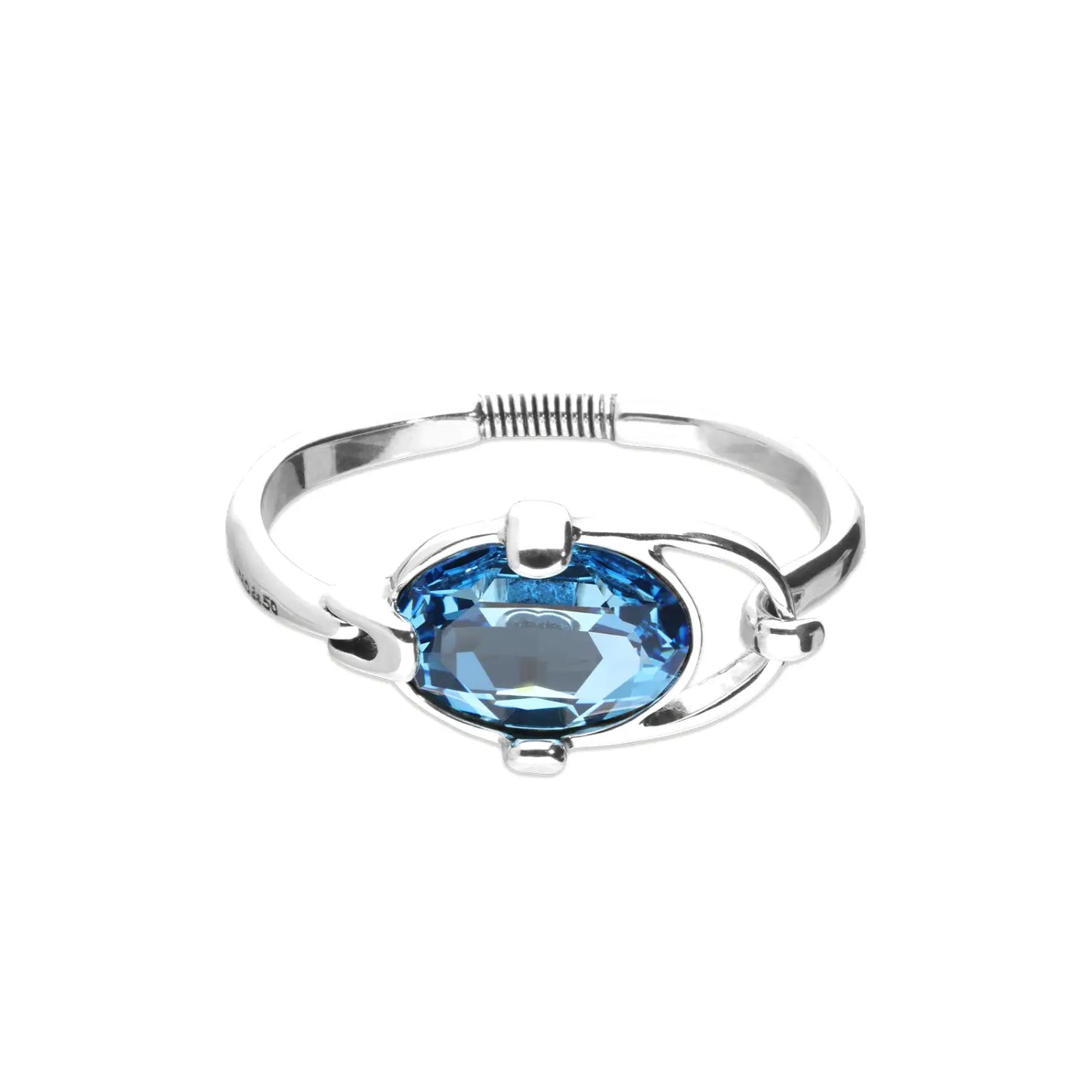 Bracciale rigido con Cristallo Ovale Blu | UNOde50 | PUL2593AZUMTL