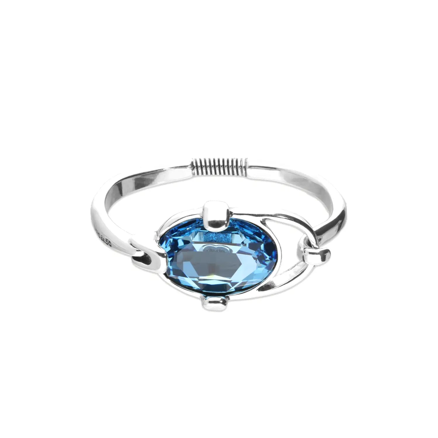 Bracciale rigido con Cristallo Ovale Blu | UNOde50 | PUL2593AZUMTL