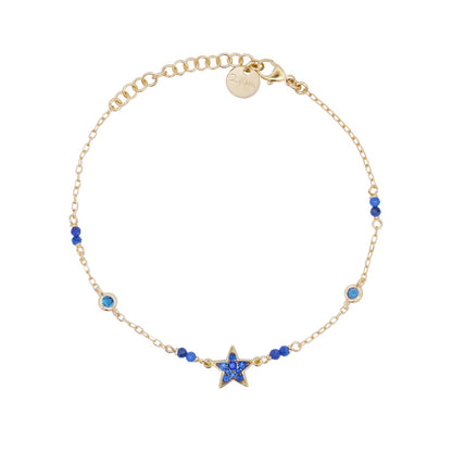 Bracciale ciondolo a stella colorato  - STARDUST TEN Rue des Mille