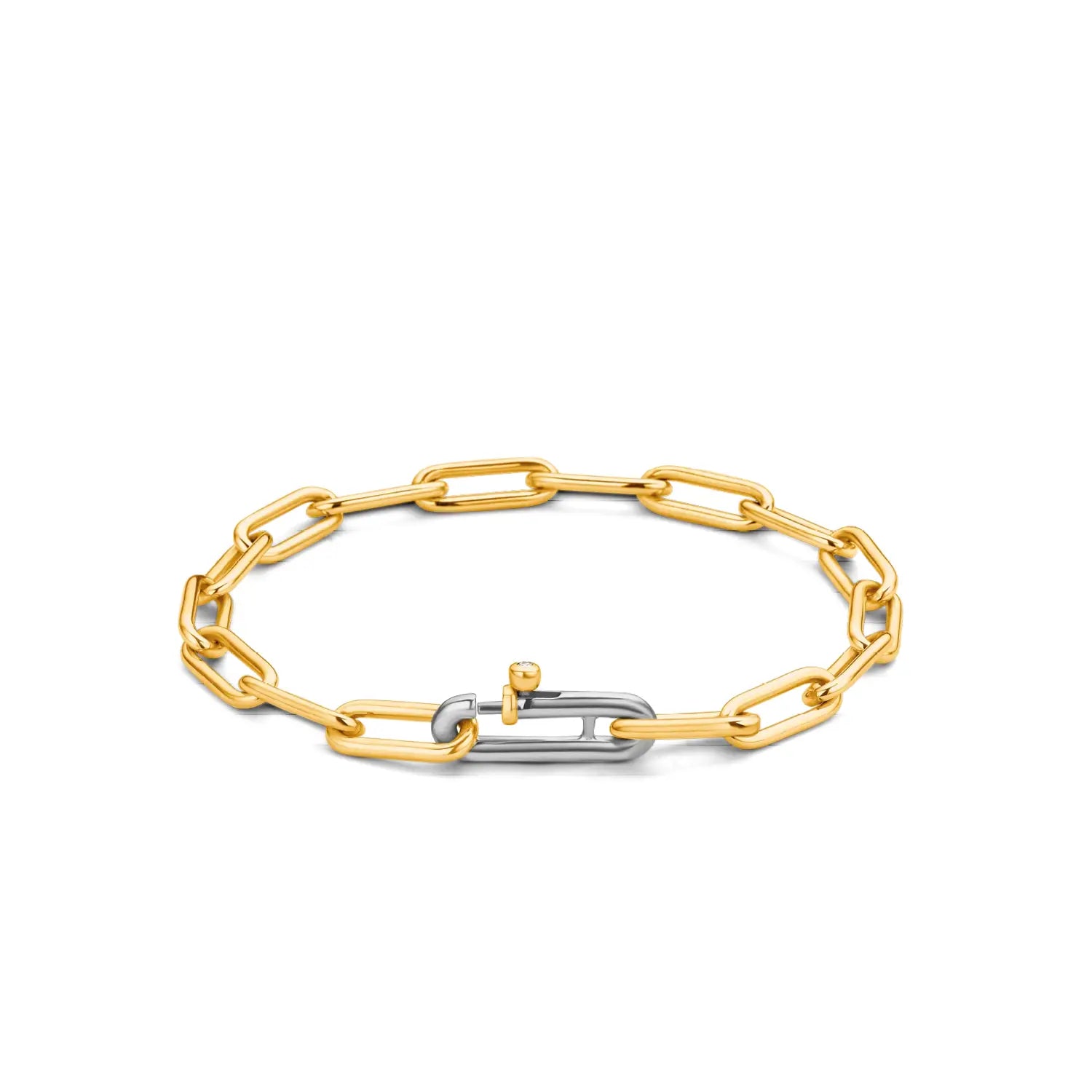 Bracciale a Maglie Allungate Dorate Ti Sento Milano | 2936SY