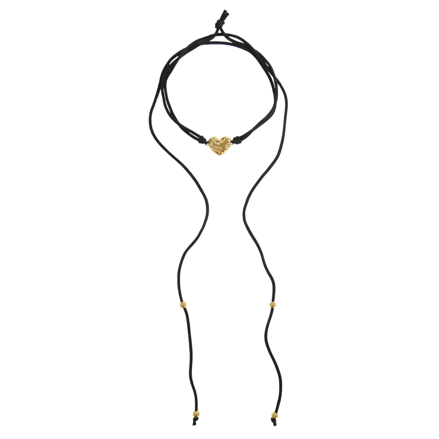 Choker in Tessuto con Cuore - BOLD HEART