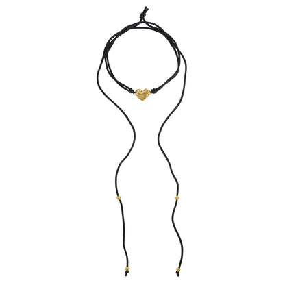 Choker in Tessuto con Cuore - BOLD HEART