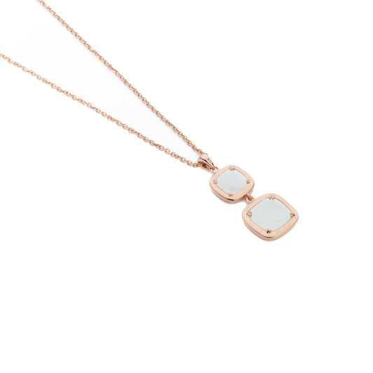 Collana Madì in Argento Rosé con Pendente in Madreperla | 3919400