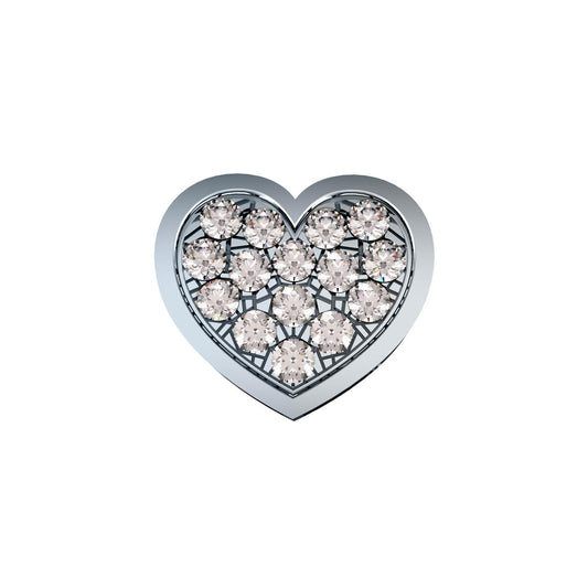 DonnaOro: Cuore Grande ELEMENTS Oro Bianco e Diamanti | DCHF9208.005