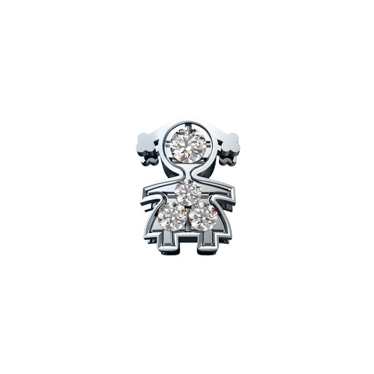 DonnaOro: Bambina ELEMENTS Oro Bianco e Diamanti | DCHF9160.001