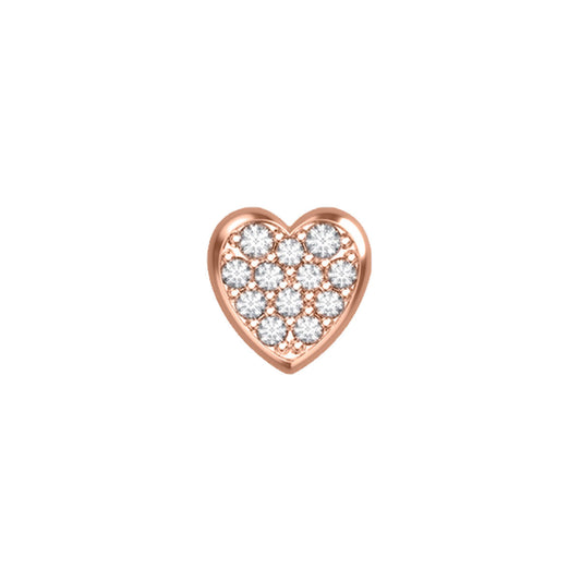 DonnaOro: Cuore bombato ELEMENTS Oro Rosa e Diamanti | DCHF7397.003