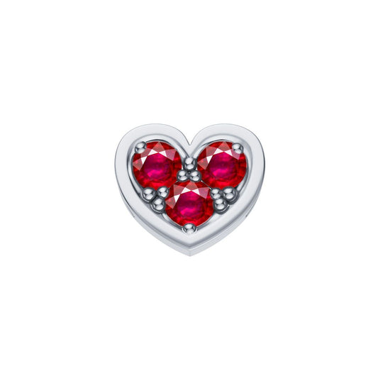 DonnaOro: Cuore ELEMENTS Oro Bianco e Rubini | DCHR3851