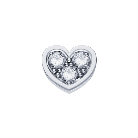 DonnaOro: Cuore Reverso ELEMENTS Oro Bianco e Diamanti | DCHF3849.003