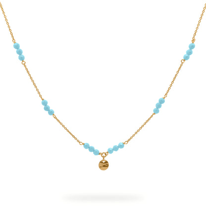 Girocollo catena con pepite Milky e Medaglia - GIPSY CHIC