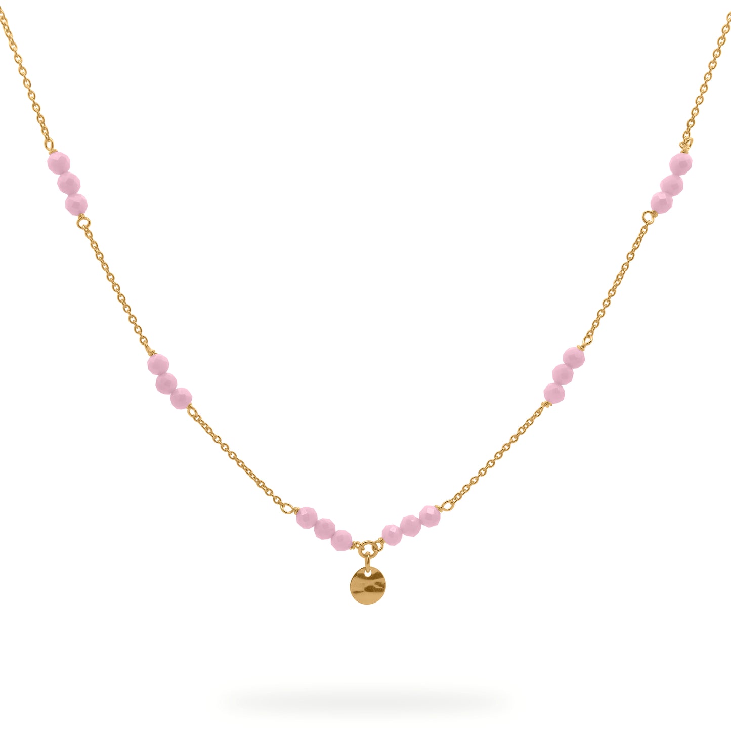 Girocollo catena con pepite Milky e Medaglia - GIPSY CHIC