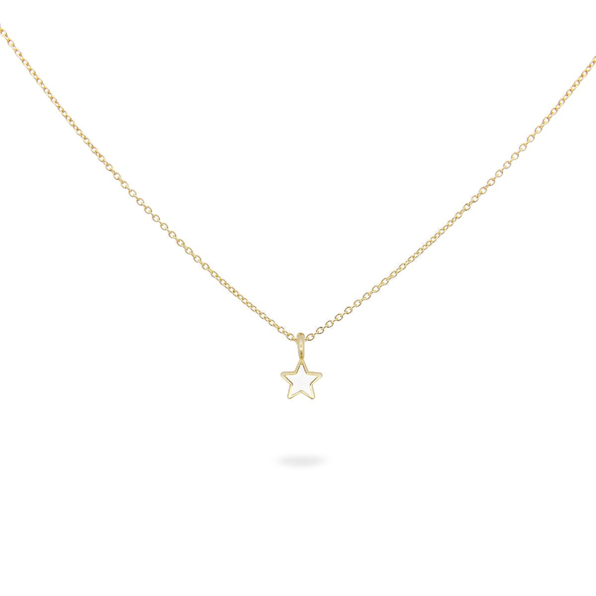 Girocollo Stella con Smalto Bianco - ColorFUN Rue des Mille | GR-023 1STE BI AU