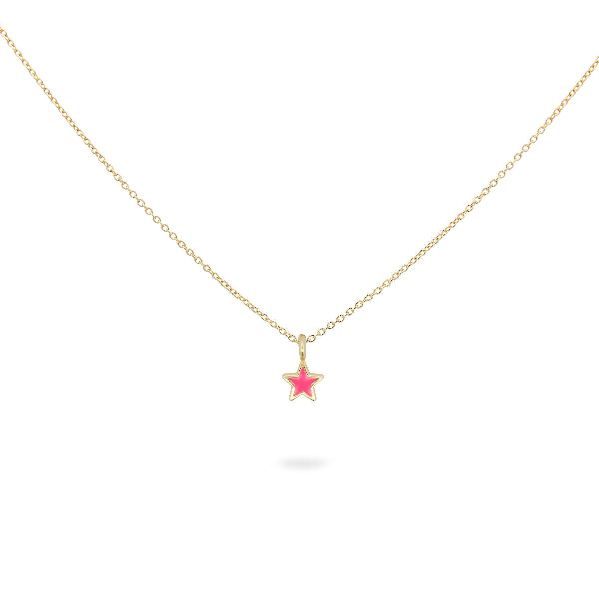 Girocollo Stella con Smalto Rosa - ColorFUN Rue des Mille | GR-023 1STE RO AU