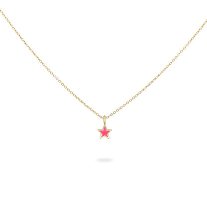 Girocollo Stella con Smalto Rosa - ColorFUN Rue des Mille | GR-023 1STE RO AU