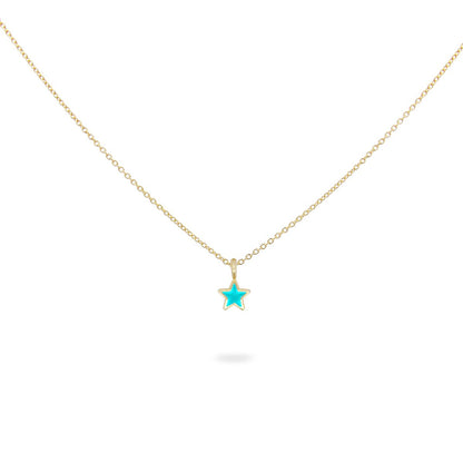 Girocollo Stella con Smalto Turchese - ColorFUN Rue des Mille | GR-023 1STE TU AU