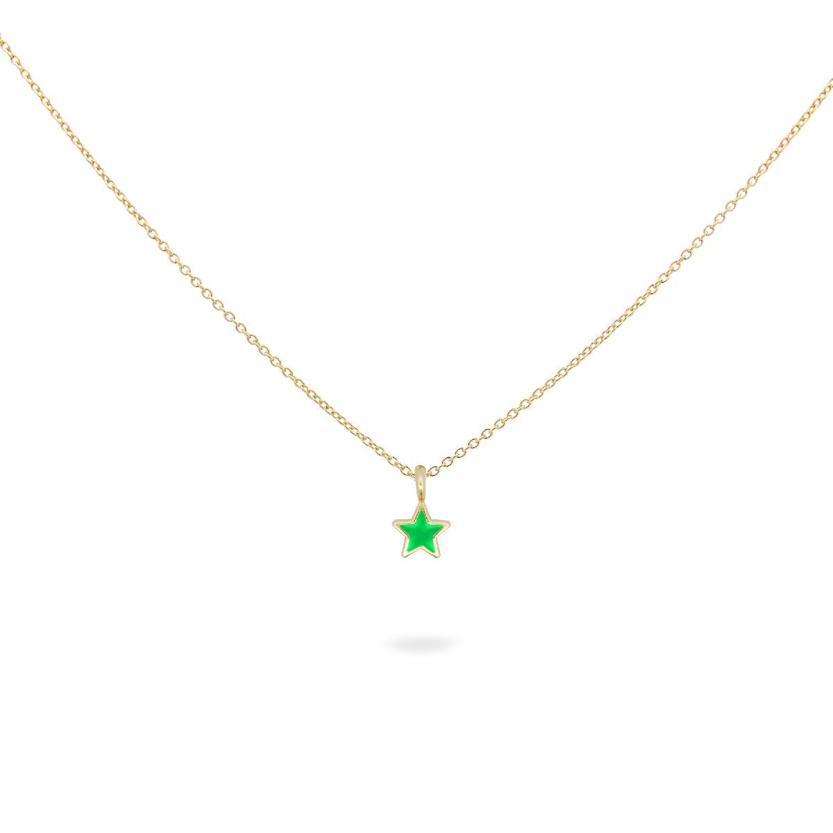 Girocollo Stella con Smalto Verde - ColorFUN Rue des Mille | GR-023 1STE VE AU