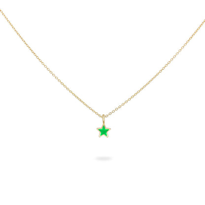 Girocollo Stella con Smalto Verde - ColorFUN Rue des Mille | GR-023 1STE VE AU