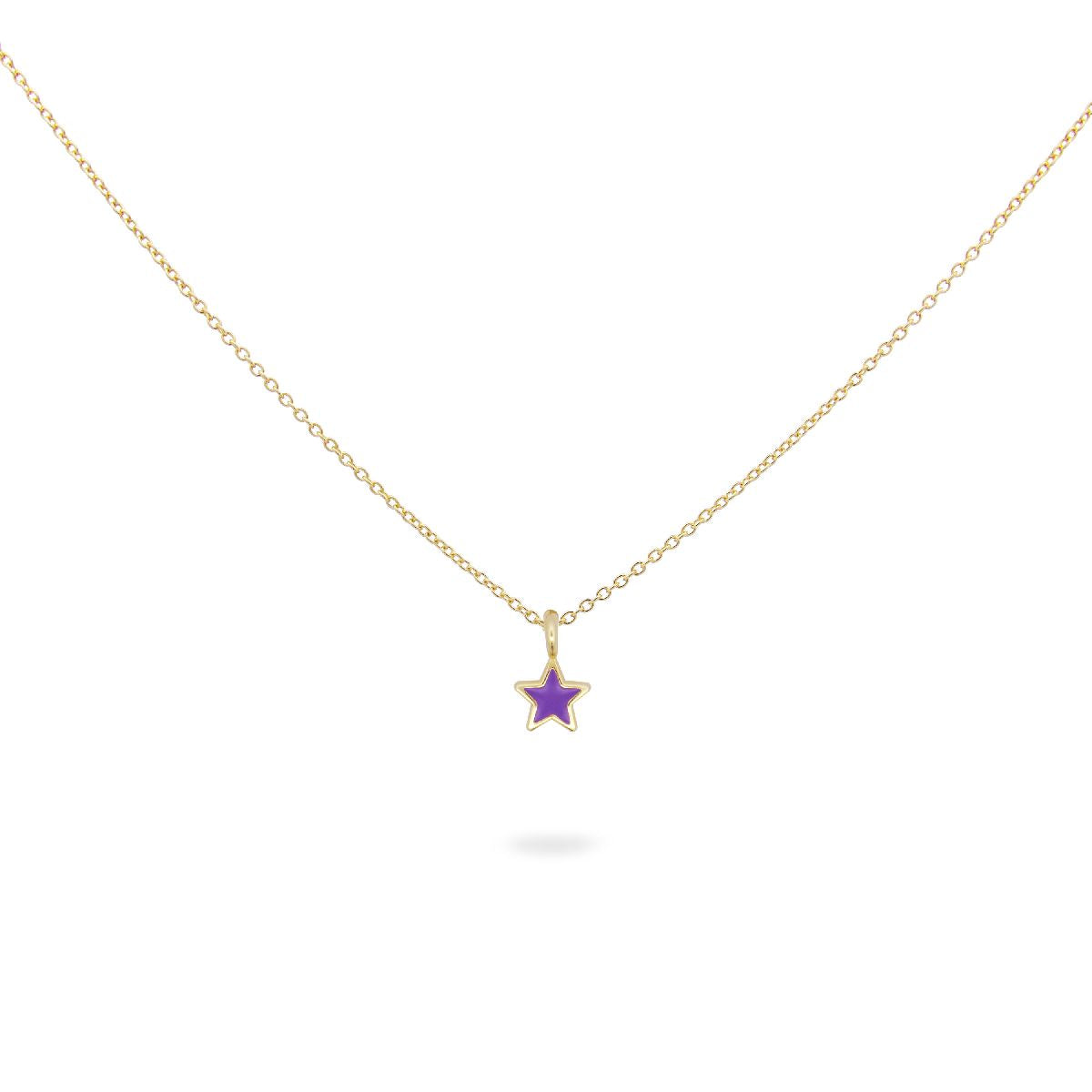 Girocollo Stella con Smalto Viola - ColorFUN Rue des Mille | GR-023 1STE VI AU