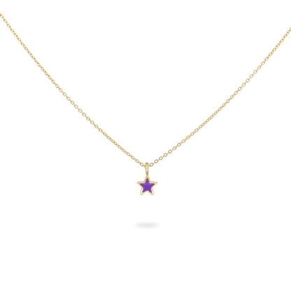 Girocollo Stella con Smalto Viola - ColorFUN Rue des Mille | GR-023 1STE VI AU