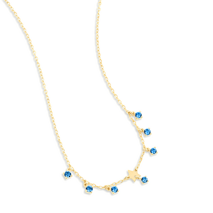 Girocollo mini stella e zirconi pendenti - ESSENCE