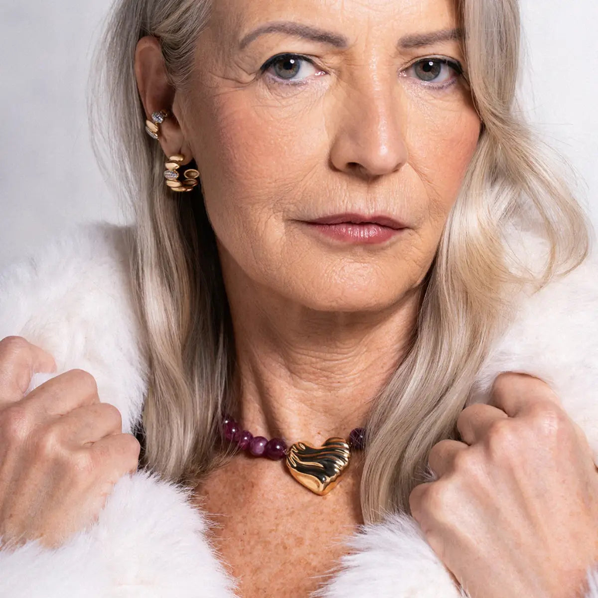 Girocollo Giade Verdi con Cuore - BOLD HEART