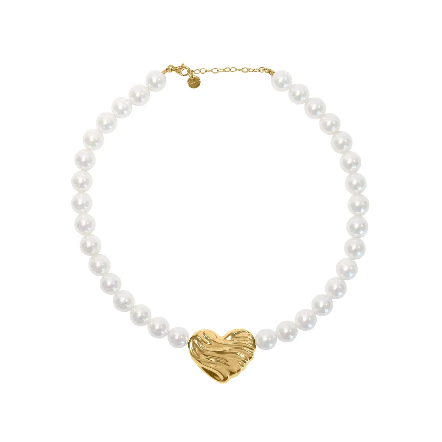 Girocollo Perle con Cuore - BOLD HEART
