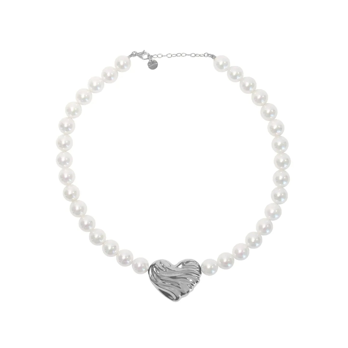 Girocollo Perle con Cuore - BOLD HEART