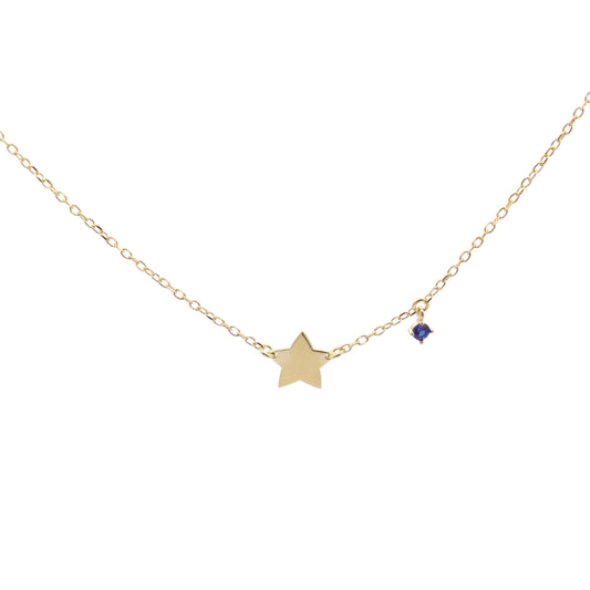 Girocollo Stella e Zircone Blu - ESSENCE Rue des Mille | GRZ-024 STE AU