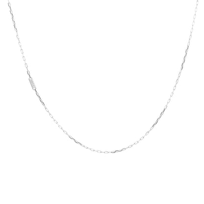 Girocollo base a maglia diamantata e placcata oro bianco - STARDUST TEN Rue des Mille